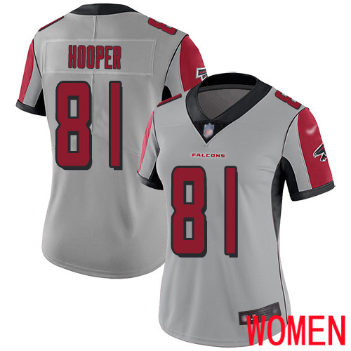 Atlanta Falcons Limited Silver Women Austin Hooper Jersey NFL Football #81 Inverted Legend->youth nfl jersey->Youth Jersey